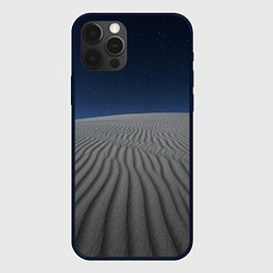 Чехол для iPhone 12 Pro Пустыня дюна песок ночь, цвет: 3D-черный
