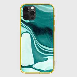 Чехол для iPhone 12 Pro Красочный развод, цвет: 3D-желтый