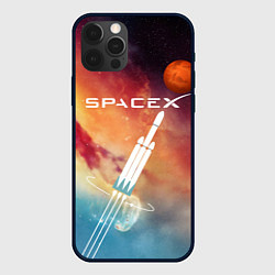 Чехол для iPhone 12 Pro Space X, цвет: 3D-черный