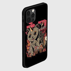 Чехол для iPhone 12 Pro АНИМЕ КОТ-ЕДИНОРОЖЕК, цвет: 3D-черный — фото 2