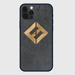 Чехол iPhone 12 Pro Concrete and Gold - Foo Fighters