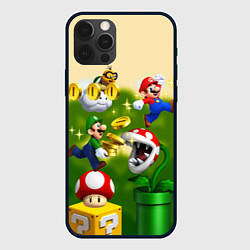 Чехол iPhone 12 Pro Mario Coins