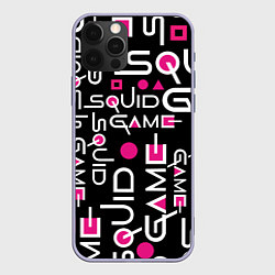 Чехол iPhone 12 Pro SQUID GAME ЛОГО PINK