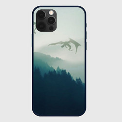 Чехол iPhone 12 Pro ДРАКОНЫ НАД ЛЕСОМ DRAGON