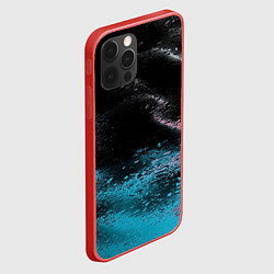 Чехол для iPhone 12 Pro Распад красок, цвет: 3D-красный — фото 2