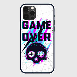 Чехол iPhone 12 Pro Game OVER - NEON 3D