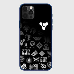 Чехол для iPhone 12 Pro DESTINY LOGOBOMBING, цвет: 3D-тёмно-синий