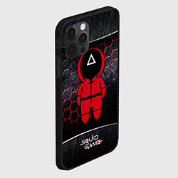 Чехол для iPhone 12 Pro Игра в кальмара 3D Black Red, цвет: 3D-черный — фото 2