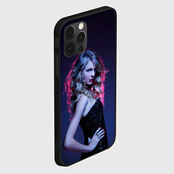 Чехол для iPhone 12 Pro Игривая Тейлор, цвет: 3D-черный — фото 2