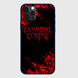 Чехол для iPhone 12 Pro CANNIBAL CORPSE КРАСНЫЕ ЧЕРЕПА, цвет: 3D-черный