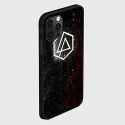 Чехол для iPhone 12 Pro Linkin Park Logo Линкин Парк, цвет: 3D-черный — фото 2