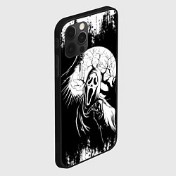 Чехол для iPhone 12 Pro Крик Хэллоуин Хоррор Scream Halloween, цвет: 3D-черный — фото 2