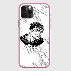 Чехол для iPhone 12 Pro БЕРСЕРК ИЛЛЮСТРАЦИЯ BERSERK, цвет: 3D-малиновый