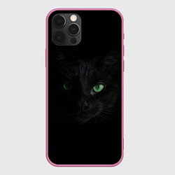 Чехол для iPhone 12 Pro Хочу быть кошкой, цвет: 3D-малиновый