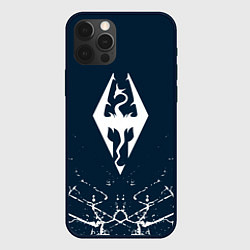 Чехол iPhone 12 Pro THE ELDER SCROLLS SKYRIM ЭМБЛЕМА ДРАКОНА