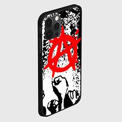 Чехол для iPhone 12 Pro АНАРХИЯ РЕВОЛЮЦИЯ,, цвет: 3D-черный — фото 2