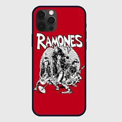 Чехол для iPhone 12 Pro BW Ramones, цвет: 3D-черный