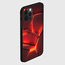 Чехол для iPhone 12 Pro ПЛИТЫ НА НЕОНЕ, цвет: 3D-черный — фото 2