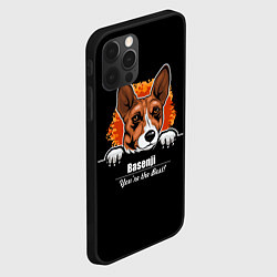 Чехол для iPhone 12 Pro Басенджи Basenji, цвет: 3D-черный — фото 2
