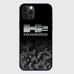 Чехол для iPhone 12 Pro H2 HUMMER LOGO, цвет: 3D-черный