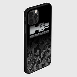 Чехол для iPhone 12 Pro H2 HUMMER LOGO, цвет: 3D-черный — фото 2