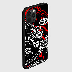 Чехол для iPhone 12 Pro TOYOTA DRAGON ТОЙОТА ДРАКОН, цвет: 3D-черный — фото 2