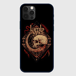 Чехол для iPhone 12 Pro LOG Skull, цвет: 3D-черный