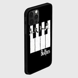 Чехол для iPhone 12 Pro THE BEATLES ЗНАМЕНИТАЯ КАРТИНКА, цвет: 3D-черный — фото 2