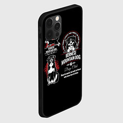 Чехол для iPhone 12 Pro Собака Бернский Зенненхунд, цвет: 3D-черный — фото 2
