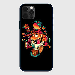 Чехол для iPhone 12 Pro CRASH BANDICOOT ЛИС, цвет: 3D-черный