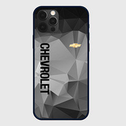 Чехол для iPhone 12 Pro Chevrolet Geometry, цвет: 3D-черный