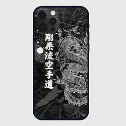 Чехол для iPhone 12 Pro Токийский Дракон Иероглифы Dragon Japan, цвет: 3D-черный