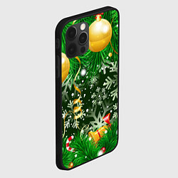 Чехол для iPhone 12 Pro Новогоднее Настроение Елка, цвет: 3D-черный — фото 2