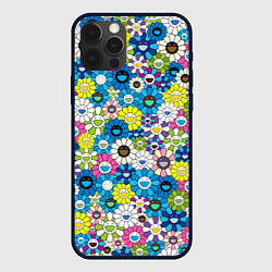 Чехол iPhone 12 Pro Takashi Murakami Улыбающиеся цветы