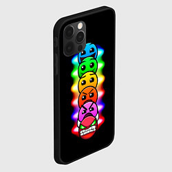 Чехол для iPhone 12 Pro GEOMETRY DASH LEVELS DEMONS, цвет: 3D-черный — фото 2