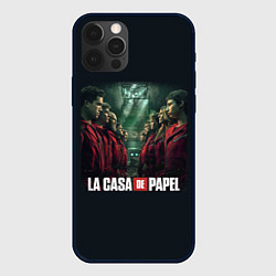 Чехол для iPhone 12 Pro ПЕРСОНАЖИ БУМАЖНЫЙ ДОМ - LA CASA DE PAPEL, цвет: 3D-черный