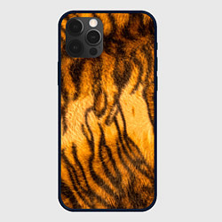 Чехол для iPhone 12 Pro Шкура тигра 2022, цвет: 3D-черный