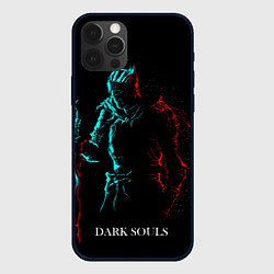 Чехол iPhone 12 Pro Dark Souls NEON Силуэт