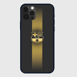 Чехол для iPhone 12 Pro Barcelona Gold-Graphite Theme, цвет: 3D-черный