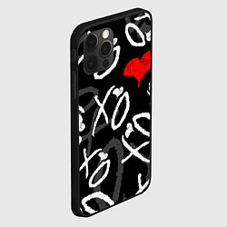 Чехол для iPhone 12 Pro The Weeknd - XO, цвет: 3D-черный — фото 2