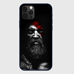 Чехол для iPhone 12 Pro ЛИЦО КРАТОСА, БОГ ВОЙНЫ GOD OF WAR, цвет: 3D-черный