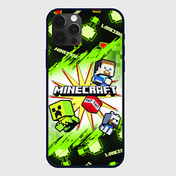 Чехол для iPhone 12 Pro MINECRAFT ART МАЙНКРАФТ АРТ, цвет: 3D-черный