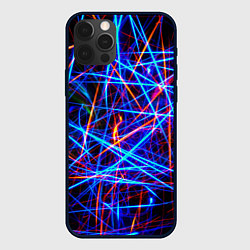 Чехол iPhone 12 Pro NEON LINES Glowing Lines Effect