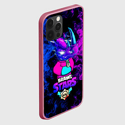 Чехол для iPhone 12 Pro Brawl Stars Леон Носорог 2022, цвет: 3D-малиновый — фото 2