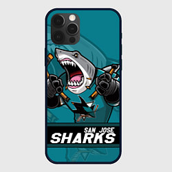 Чехол iPhone 12 Pro San Jose Sharks, Сан Хосе Шаркс