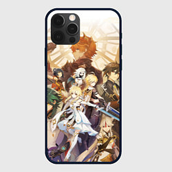 Чехол для iPhone 12 Pro GENSHIN IMPACT GODS HEROES, цвет: 3D-черный