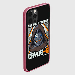 Чехол для iPhone 12 Pro Cayde-6 арт, цвет: 3D-малиновый — фото 2