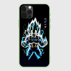 Чехол для iPhone 12 Pro Разряд молнии Гоку - Dragon Ball, цвет: 3D-салатовый