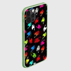 Чехол для iPhone 12 Pro ХВОСТ ФЕИ ЛОГОБОМБИНГ ЦВЕТНЫЕ СИМВОЛЫ FAIRY TAIL, цвет: 3D-салатовый — фото 2