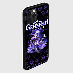 Чехол для iPhone 12 Pro СЁГУН РАЙДЕН GENSHIN IMPACT ГЕНШИН ИМПАКТ, цвет: 3D-черный — фото 2